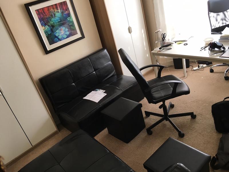 The starting office room in New Eltham, London