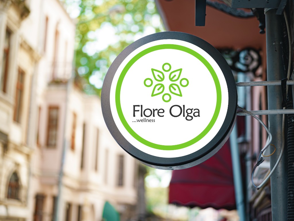 Flore Olga storefront sign