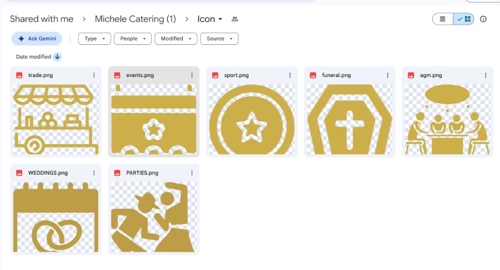 Michele Catering service icons
